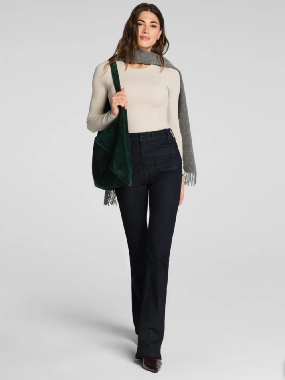 SPANXsculpt Flare High-Rise Jeans with Patch Pocket Details. NEVER WORN.